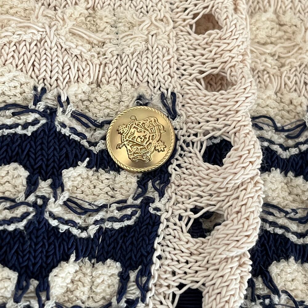 J. Crew Textured Crochet Lady Jacket in Sand Dark Even - Picture 6 of 9